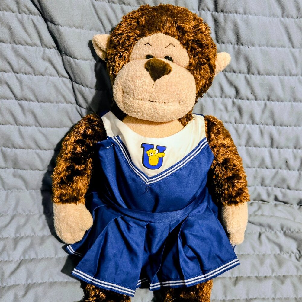 Retired Build-a-Bear "Monkey Cheerleader"